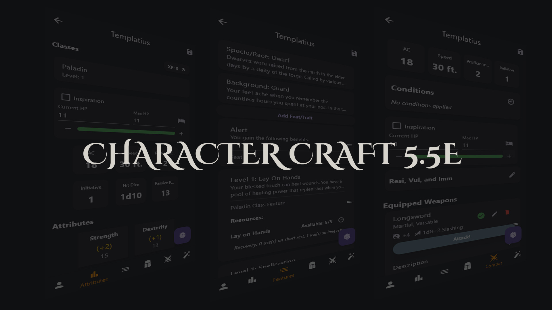 Character Craft 5.5e - Screenshot 1